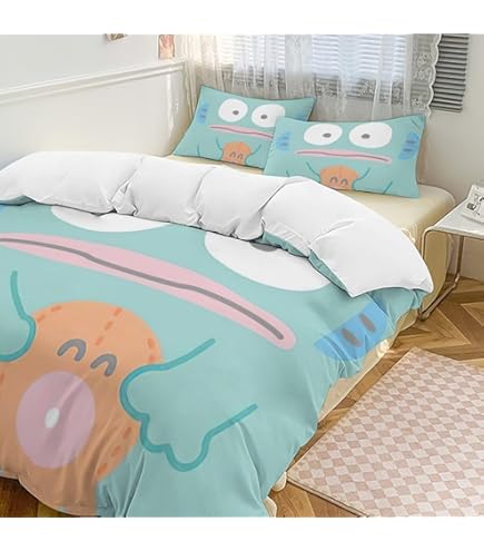 ハンギョドンフランネル寝具 3点セット【新品未使用】 Amazon｜ハンギョドン 寝具3点セット 布団カバー シングル 寝具